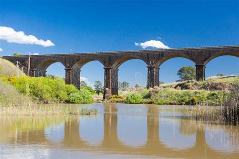 Malmsbury Viaduct 1860 Is 152 Metres Long And Made Of Loca Stock Photo