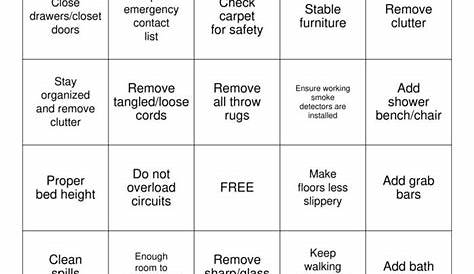 Senior Citizens Bingo Cards to Download, Print and Customize!