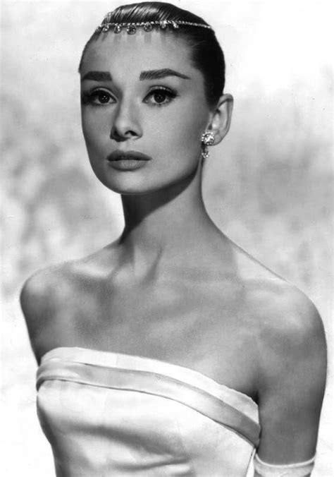 Audrey Hepburn In Givenchy Wearing A Tiara That Is Actually A Diamond