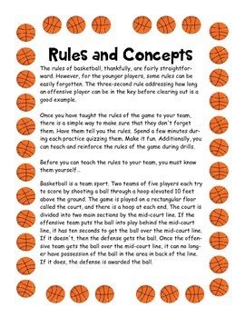 Learning some simple player tactics of the pacy indoor court game is the essential start for all. Basketball Fundamentals Rules and Concepts by Sarah ...