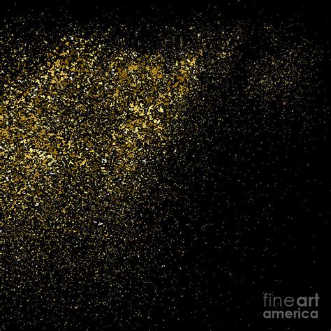 gold glitter black background