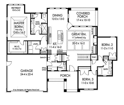2000 Sq Ft Ranch Home Floor Plans Floorplansclick