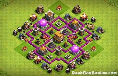 New Ultimate Town Hall 6 Trophyhybrid Defense Base Layout 2019