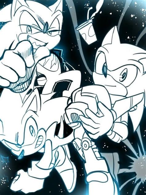 Sonic And Tails Are Fighting In The Space With Each Other As Well As