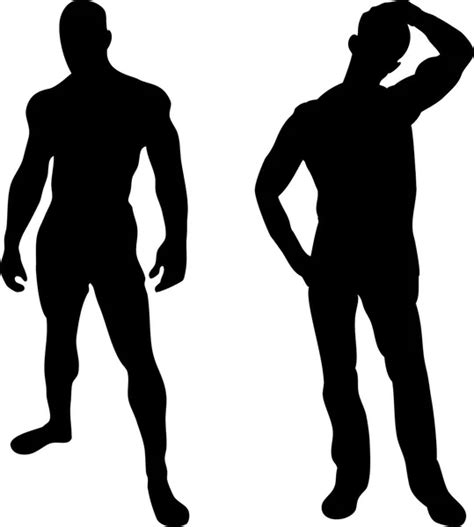 2 sexy men silhouettes stock vector by ©gubh83 1988017