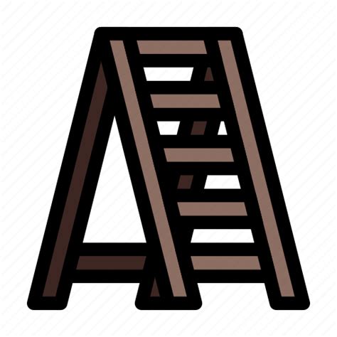 Construction, ladder, rung ladder, stepladder icon - Download on Iconfinder