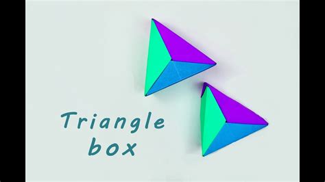 The first method of how to make a triangle in illustrator gives you an option of creating an isosceles triangle. How to make a paper Triangle box? - YouTube