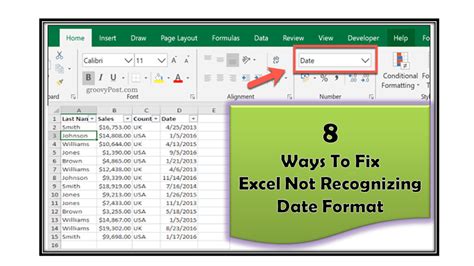 Ways To Fix Excel Not Recognizing Date Format