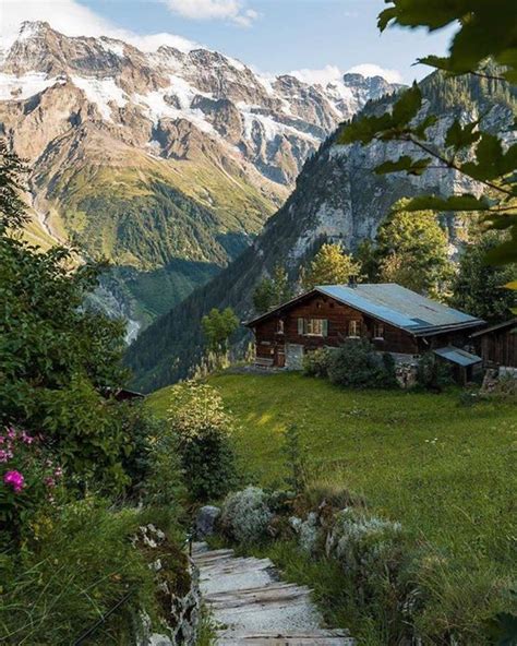 Gimmelwald Switzerland By Amirasani13 Beautiful Places House Landscape Ecotourism