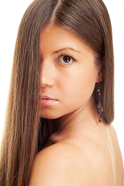 Beautiful Woman With Long Hair Stock Image Image Of Girl Attractive