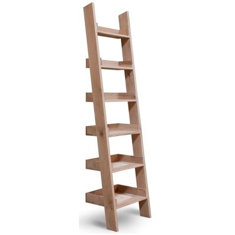 Hambledon Raw Oak Ladder Shelf Contemporary Storage Furniture