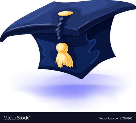 Cartoon Graduation Cap Blue