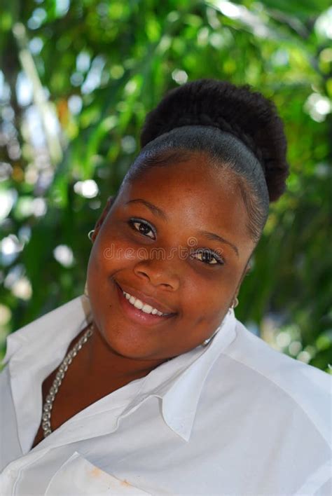 smiling beautiful caribbean woman stock image image of afro caribbean 6261775