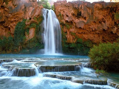 Amazing World The Gorgeous Havasu Falls In Arizona