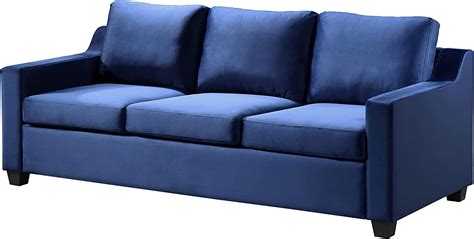 Glory Furniture Ashley Navy Blue Sofa 2 Boxes 32 H X
