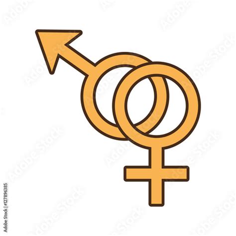 Male And Female Couple Sex Symbol Vector Illustration Eps 10 Stock