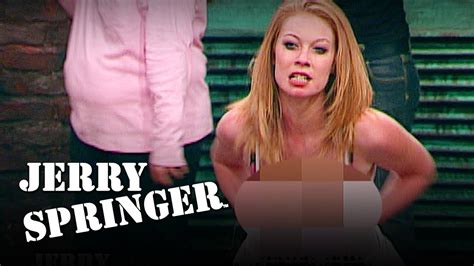 topless model steals man jerry springer youtube