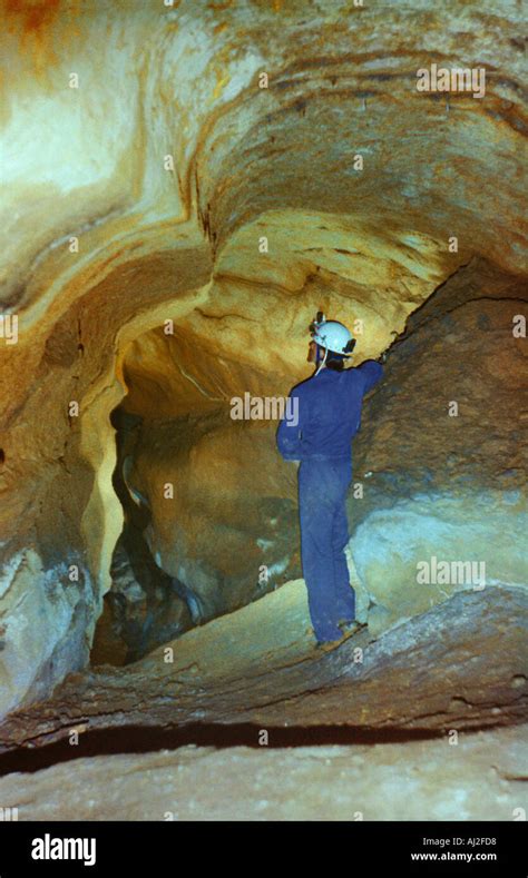 Spectacular Cave Colour And Formation Stock Photo Alamy