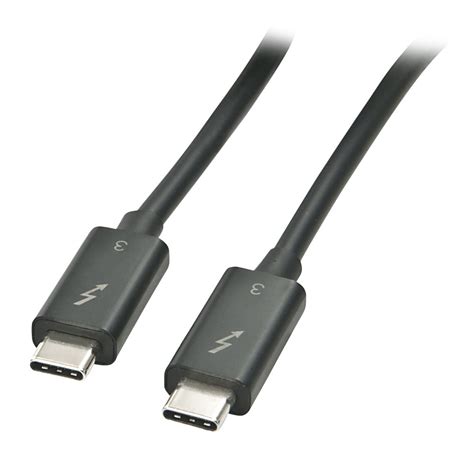 2m Thunderbolt 3 Cable Black From Lindy Uk
