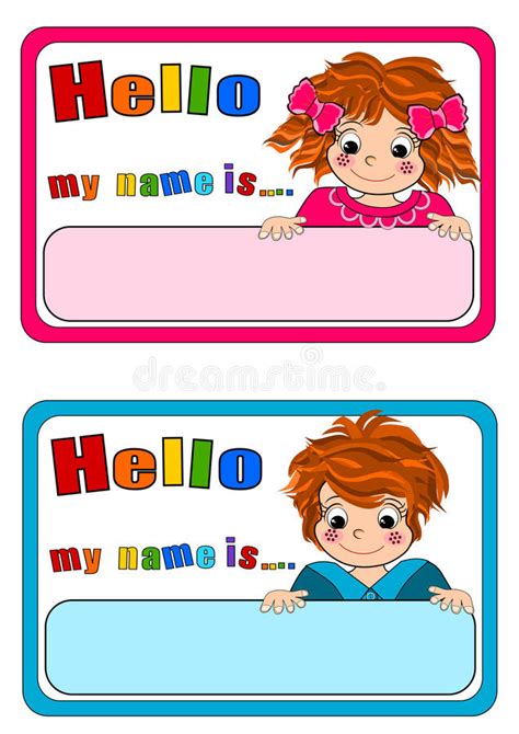 See more ideas about kid names, nametags for kids, name tags. Name Tags for Kids stock illustration. Illustration of ...