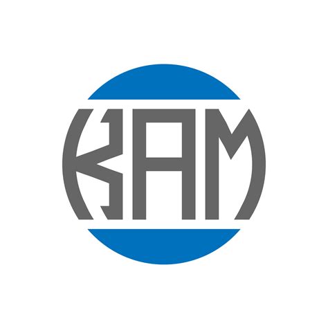 Kam Letter Logo Design On White Background Kam Creative Initials