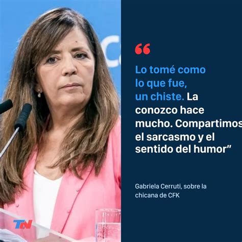 Gabriela Cerruti respondió la chicana de Cristina Kirchner sobre el