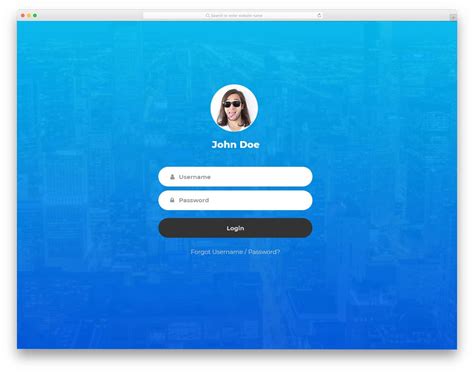 Best Free Bootstrap Login Forms For Membership Sites