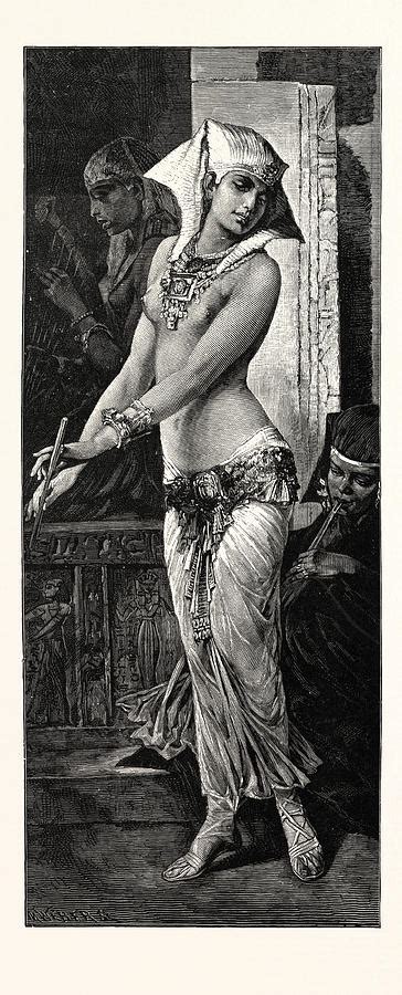 Ancient Egyptian Dancing Girl Drawing By Litz Collection