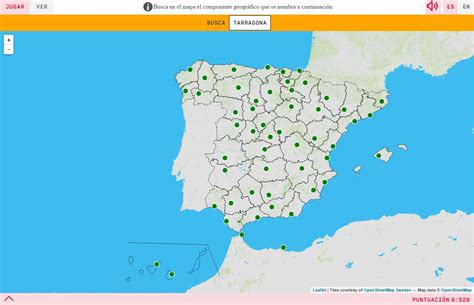 Mapa Para Jugar ¿dónde Está Capitales De Provincias De España Mapas
