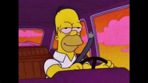 Homer Simpson Driving A Car Lofi Youtube