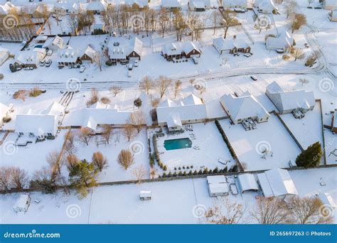 There Is An Impressive Aerial View Of Snow Scenery In South Carolina