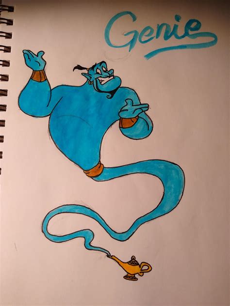 A Drawing I Did Of The Original Genie Hope You Like It Rdisney
