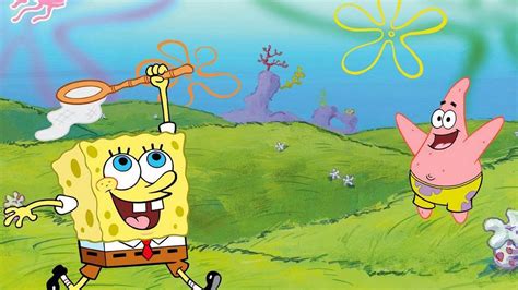 Spongebob And Patrick Catch Jellyfish Desktop Wallpapers