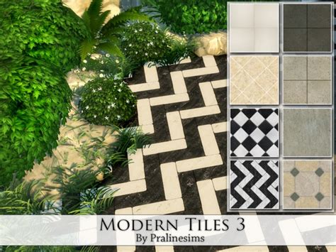 The Sims Resource Modern Tiles 3 By Pralinesims Sims 4 Downloads