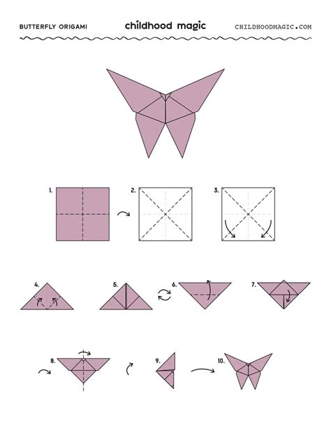 Easy Origami Butterfly Childhood Magic
