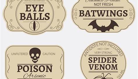 9 Best Images of Printable Halloween Poison Labels - Printable Poison
