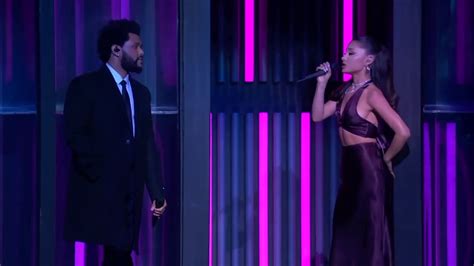 The Weeknd Ft Ariana Grande Save Your Tears Live At The Iheartradio Music Awards 28 05 2021