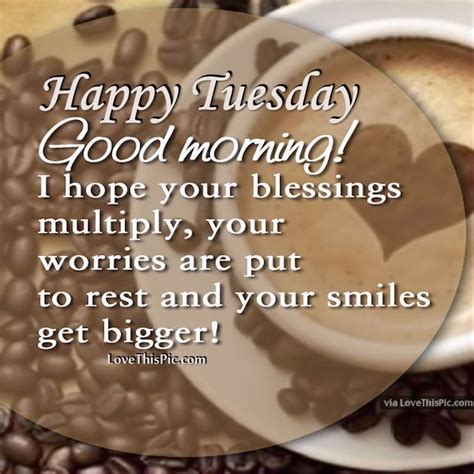 Happy Tuesday Good Morning I Hope Your Blessings Multiply Pictures