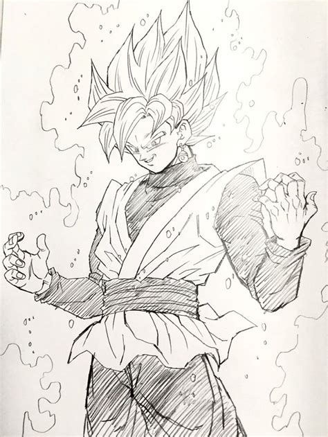 Now you can color him in and add this drawing to your dragon ball character sketch book. Best 25+ Goku drawing ideas on Pinterest | Goku, How to ...