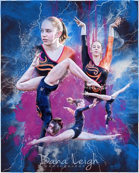 Gymnastics Portrait Gymnast Sports Montage Custom Sports Images