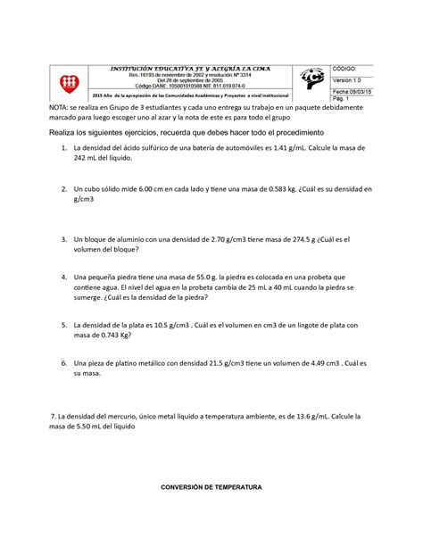 Taller De Temperatura Y Densidad Calameo Downloader