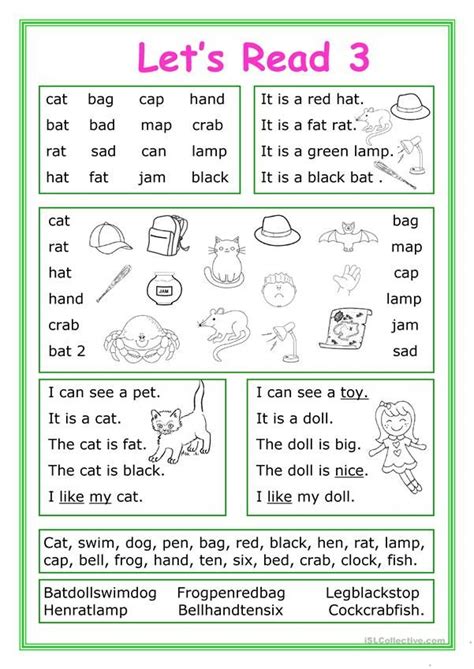 Lets Read 3 Reading For Beginners Phonics Reading Preschool Reading