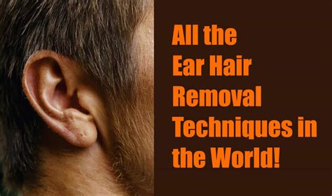 All The Ear Hair Removal Techniques In The World