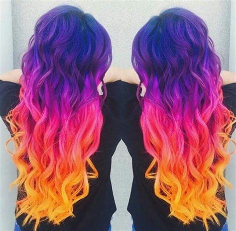This type of hair dye changes your hair color immediately but temporarily. Sunset Hair- Latest Trendy Color 2019 That Girls Are ...