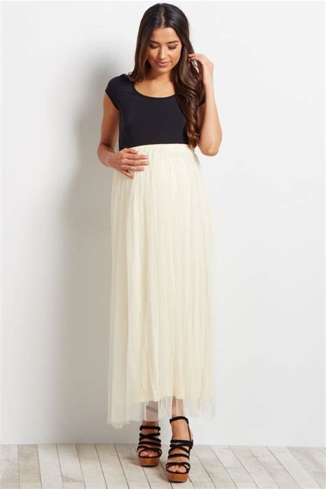 This Oh So Feminine Tulle Maternity Skirt Is The Perfect Addition To