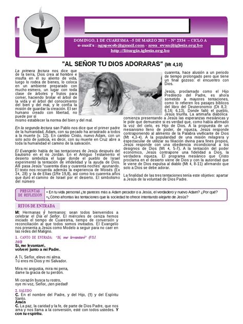You have not started any download, click the below link to browse the. Primer Domingo de Cuaresma Ciclo A