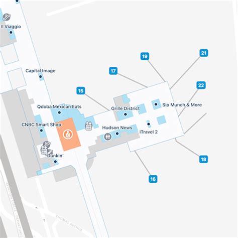 Reagan National Airport Dca Terminal A Map