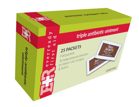 Triple Antibiotic Ointment Packets In Kit Unit Box 25s — Ever Ready