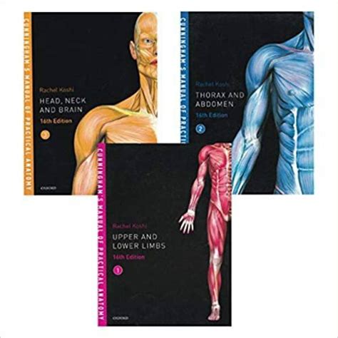 cunningham s manual of practical anatomy set of 3 volumes 16ed [ head neck brain thorax