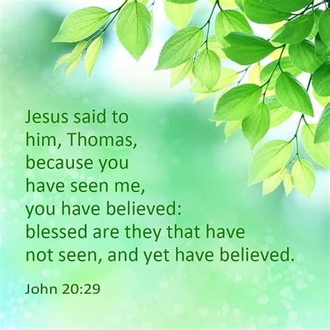 John 2029 Verse Meaning Blessed Are They That Have Not Seen And